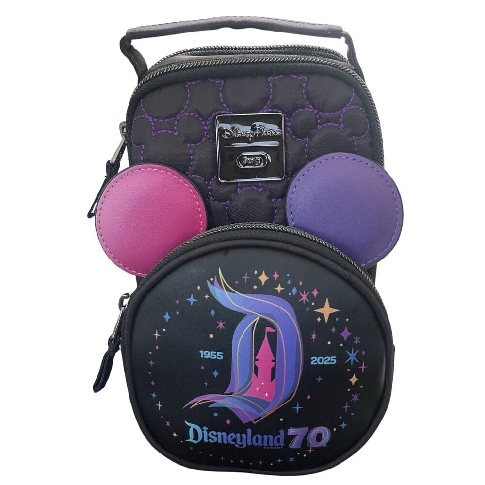 Disney Parks Lug Disneyland 70th Anniversary Crossbody Bag NWT